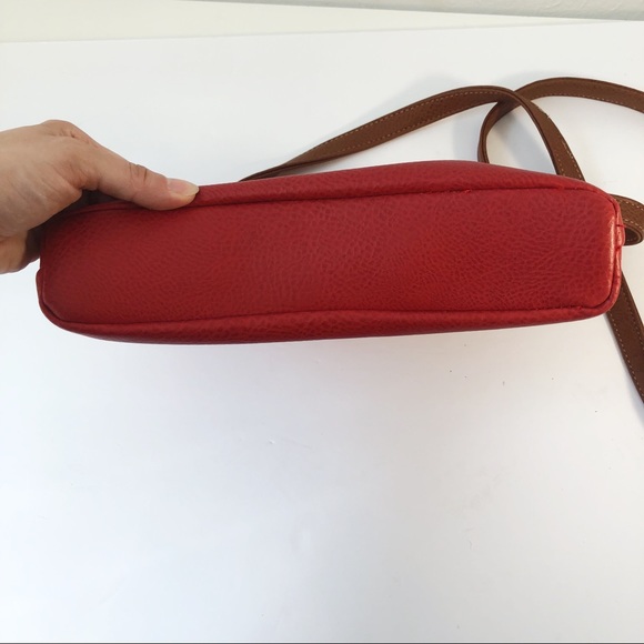 Mia and Luca vegan leather crossbody bag purse red - Picture 5 of 12